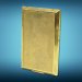 Golden full door metal inlet - Prise en metal pleine porte doree