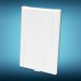 White full door inlet - Prise pleine porte blanche